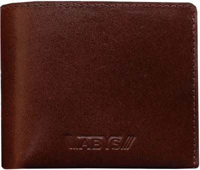 ABYS Men Brown Genuine Leather Wallet(2 Card Slots)