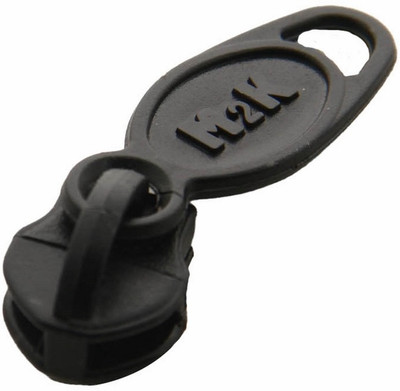 AUMNI CRAFTS Zip Slide Runners (Pack of 100 pieces) Sewing Zipper Fasteners Pullers 29x11x1.3 MM PVC Plastic Black Black Plastic Open-ended Zipper