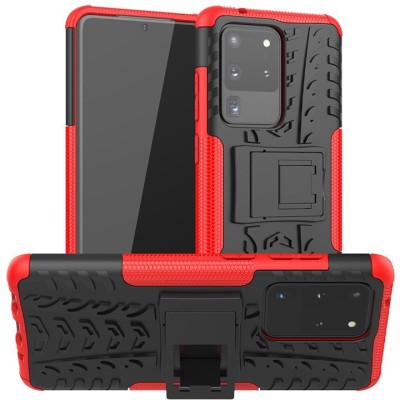 Glaslux Back Cover for Samsung Galaxy S20 Ultra(Red, Rugged Armor, Pack of: 1)