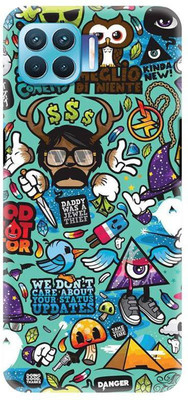 NDCOM Back Cover for OPPO F17 PRO Cool Hiphop Graffiti Printed(Multicolor, Hard Case, Pack of: 1)