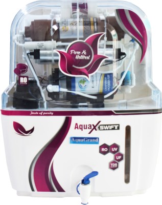 Aquagrand AquaXSwift model 12 Ltr RO + UV + UF + TDS+Copper Water Purifier 12 L RO + UV + UF + TDS Water Purifier  (Multicolor)