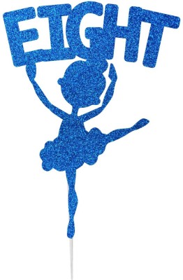 Festiko Ballerina Eight Cake Topper(Dark Blue Pack of 1)