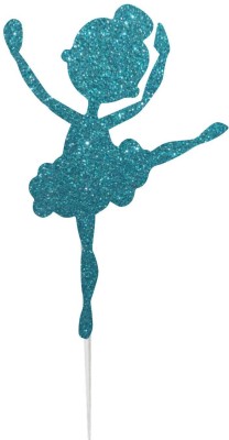 Festiko Ballerina Dancing Cake Topper(Light Blue Pack of 1)