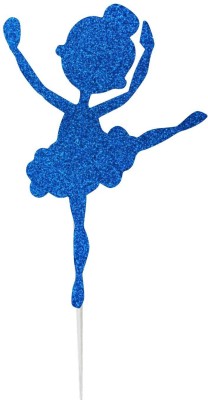 Festiko Ballerina Dancing Cake Topper(Dark Blue Pack of 1)