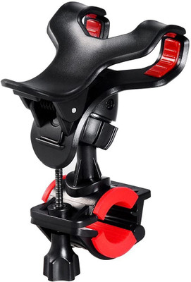 Speeqo Bicycle Motorcycle Cycle Bike Mobile Phone Holder Mount Bracket Bike Mobile Holder(Black, Red)
