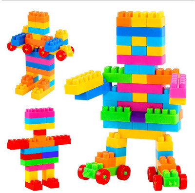 BOZICA Top Selling 100 Pcs Ultra smooth Lego Blocks With shapes(Multicolor)