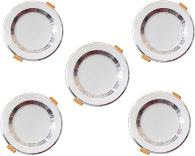 MNLight MNLight 9 watt PQ Down Light pack of 5 ( 1 year warranty) Recessed Ceiling Lamp(White)