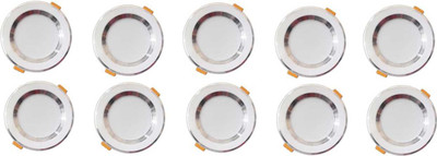MNLight 9 W Basic Round Plug & Play LED Bulb(White, Pack of 10)