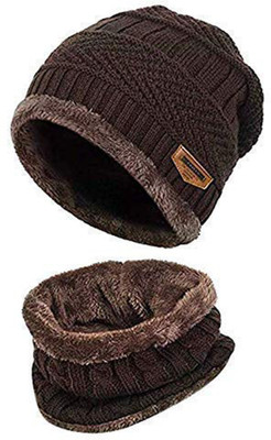 Aadikart Solid Beanie Cap(Pack of 2)