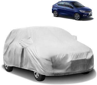 HMS Car Cover For Tata Tigor (With Mirror Pockets)(Silver)