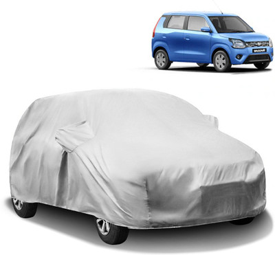 HMS Car Cover For Maruti Wagon R 1.0 (With Mirror Pockets)(Silver)