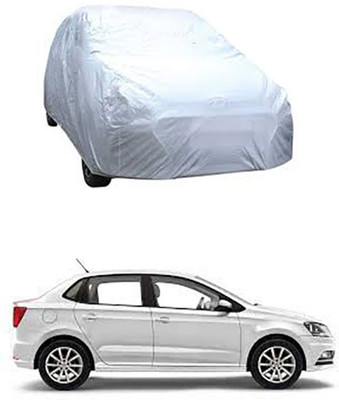 Gromaa Car Cover For Volkswagen Ameo (Without Mirror Pockets)(Silver)