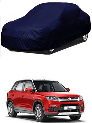 Gromaa Car Cover For Maruti Suzuki Vitara Brezza (Without Mirror Pockets)(Blue)
