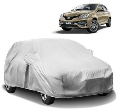 AutoRetail Car Cover For Toyota Etios Liva (With Mirror Pockets)(Silver)