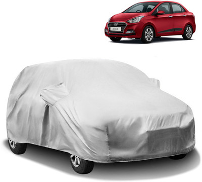 HMS Car Cover For Hyundai Xcent (With Mirror Pockets)(Silver)