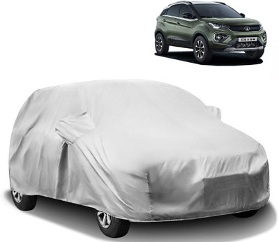 AutoRetail Car Cover For Tata Nexon (With Mirror Pockets)(Silver)