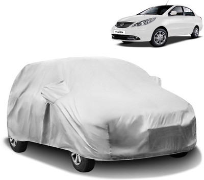 HMS Car Cover For Tata Manza (With Mirror Pockets)(Silver)
