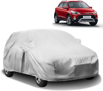 HMS Car Cover For Hyundai i20 Active (With Mirror Pockets)(Silver)