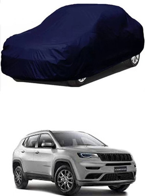 Gromaa Car Cover For Jeep Compass Facelift (Without Mirror Pockets)(Blue)