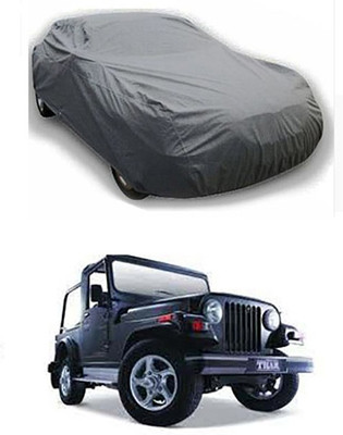 Gromaa Car Cover For Mahindra Thar (Without Mirror Pockets)(Grey)