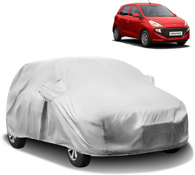 HMS Car Cover For Hyundai Santro (With Mirror Pockets)(Silver)