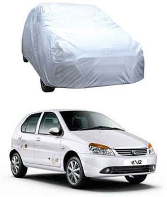 Gromaa Car Cover For Tata Indica eV2 (Without Mirror Pockets)(Silver)