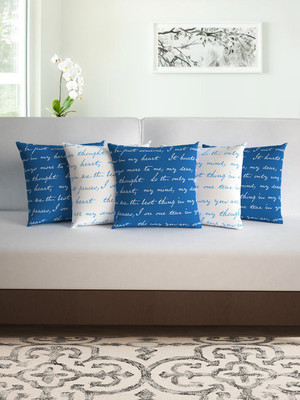 Divine Casa Polyester Cushions Cover(Pack of 5, 40 cm*40 cm, Multicolor)
