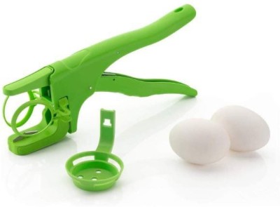 ARSHIL INTERNATIONAL Plastic Handheld Egg Breaker, Egg Cracker, Egg Opener with Detachable Separator (Green) Plastic Egg Separator Set(Green, Pack of 1)