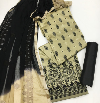 MEHZEEL FAB Jacquard Self Design Kurta & Churidar Material
