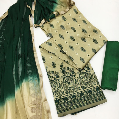 MEHZEEL FAB Jacquard Self Design Kurta & Churidar Material