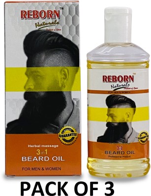 reborn naturals beardoil pack of 3 hair oil 100 ml Best Price in India as  on 2023 February 21 - Compare prices & Buy reborn naturals beardoil pack of  3 hair oil