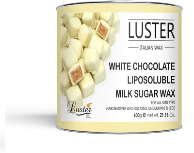 Luster White Chocolate Hot Wax, Liposoluble Milk Sugar, Full Body Wax Wax(600 g)