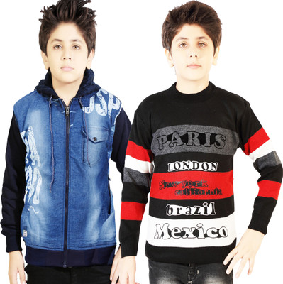 AD & AV Full Sleeve Colorblock Boys Jacket