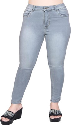 HOOQLOCK Skinny Women Grey Jeans