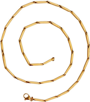 M Men Style Italian Style Thin Stick Fancy Chain Gold-plated Plated Stainless Steel Chain