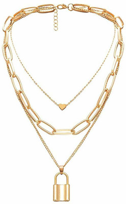 Cosmossystems Garnet Gold-plated Plated Metal Chain