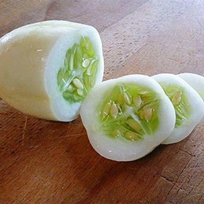 ActrovaX PUA White Cucumber Garden Balcony Vegetable Fruit Cucumber [1000 Seeds] Seed(1000 per packet)