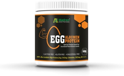 Madren Healthcare Egg White Albumen Protein Powder Egg Protein(200 g, Unflavored)