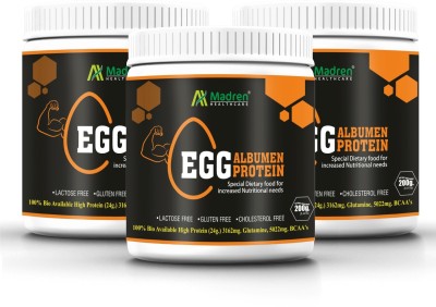 Madren Healthcare Egg White Albumen Protein Powder Egg Protein(600 g, Unflavored)