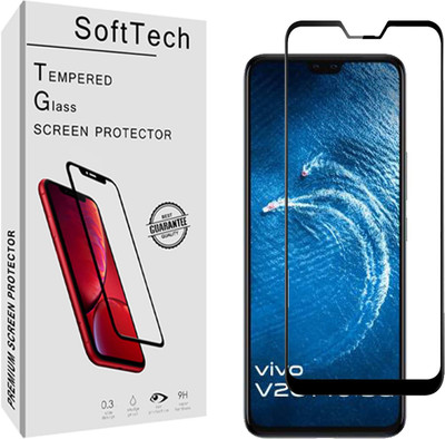 SoftTech Edge To Edge Tempered Glass for Vivo V20 Pro(Pack of 1)
