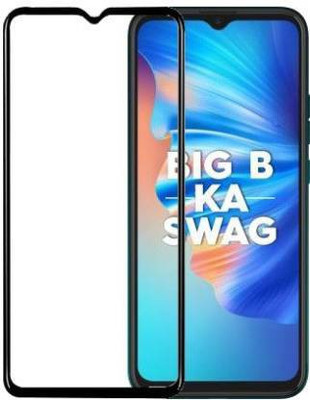 kentop Edge To Edge Tempered Glass for TECNO SPARK 6 GO + KE5J(Pack of 1)