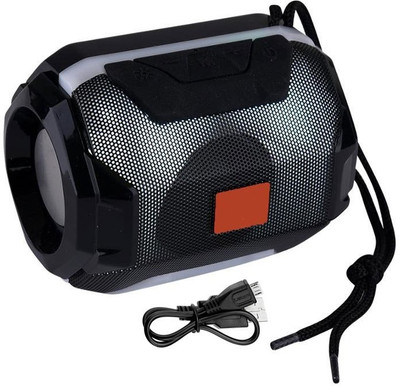 BAGATELLE Deep Bass Super bass Sound Portable Wireless Bluetooth Speaker with Led colour changing Discol light Upto 8 hours long Battery Life Speaker 5 W Bluetooth Speaker(Black, 4.1 Channel)