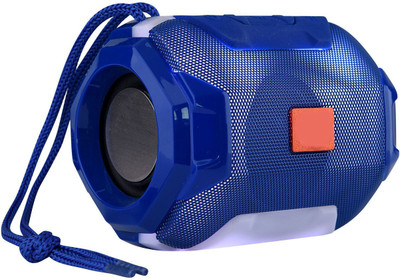 BAGATELLE Premium Quality Dual Horn Extra Bass Portable Wireless Bluetooth Led Light with 3D sound Speaker Upto 8 hours long Battery Life|Splashproof 5 W Bluetooth Speaker(Blue, 4.1 Channel)