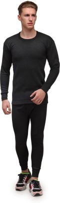 ALFA Oswal Solid Winter Wear Men Top - Pyjama Set Thermal