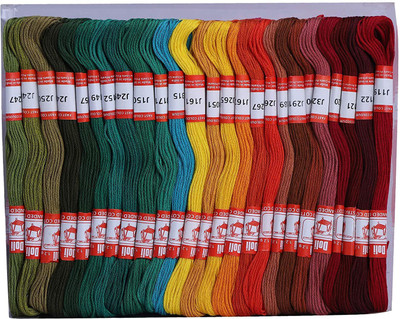 DOLI MULTI COLOUR Thread(8 m Pack of100)