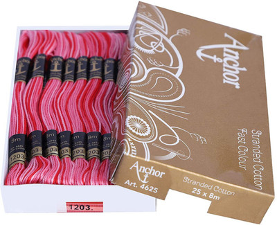 ANCHOR MULTI COLOUR Thread(8 m Pack of25)