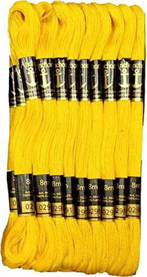 ANCHOR yellow Thread(8 m Pack of25)