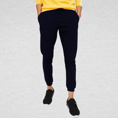 Basis Solid Men Dark Blue Track Pants