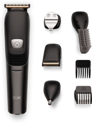 BoAt By Raw Story T200 Trimmer 120 Min Runtime 5 Length Settings  (Black) For Rs. 299 @ 93 %