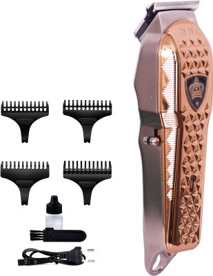 SKMEI Professional Barber Combo Features A New Look Legend Clipper And Hero T-Blade Wireless Hair Trimmer Fashion Trimmer 45 min  Runtime 3 Length Settings(Gold, Silver, Black)
